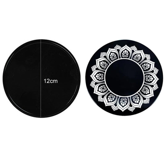Vehicle Round Strong Sticky Non-slip PU Mat, Diameter: 12cm Lotus by buy2fix