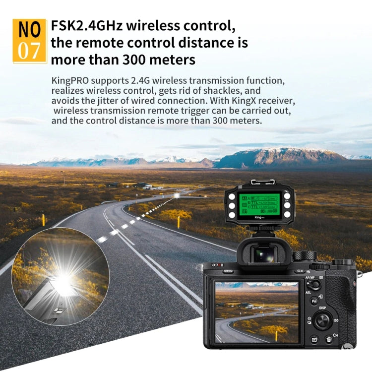 For Sony Pixel King Pro Camera Wireless Radio Flash TTL Transmitter and Receiver - Wireless Flash Trigger by Pixel | Online Shopping UK | buy2fix