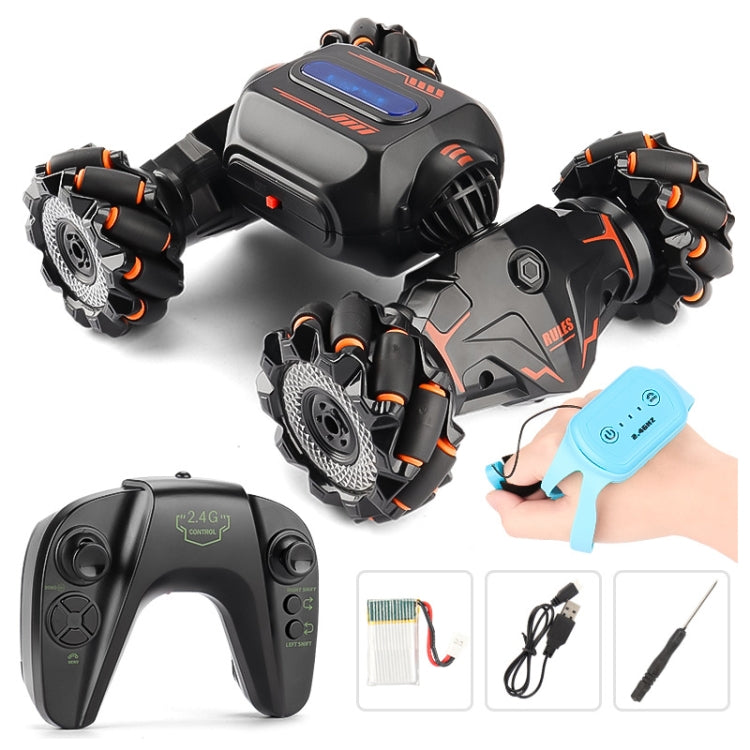 Children RC Car Toy Lights Electric Gesture Sensor Remote Control Twisting Stunt Car, Color: Orange Dual RC(1:12) - RC Cars by buy2fix | Online Shopping UK | buy2fix
