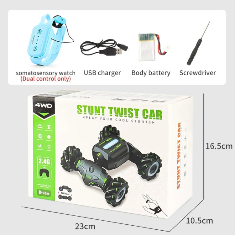 Children RC Car Toy Lights Electric Gesture Sensor Remote Control Twisting Stunt Car, Color: Orange Single RC(1:12) - RC Cars by buy2fix | Online Shopping UK | buy2fix
