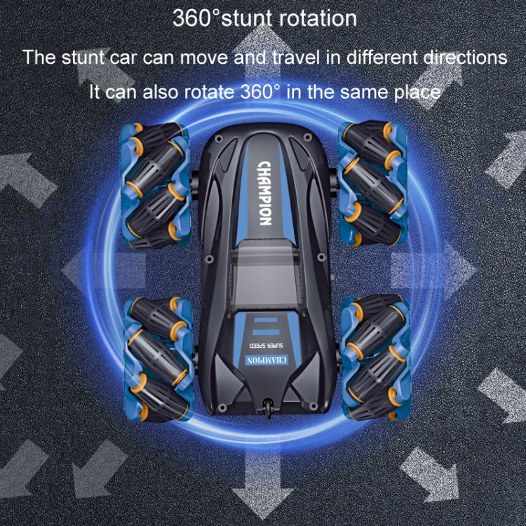 2.4G Stunt RC Car Drift Car Double-sided Racing Tumble Buggy Toy, Style: Dual RC Blue - RC Cars by buy2fix | Online Shopping UK | buy2fix