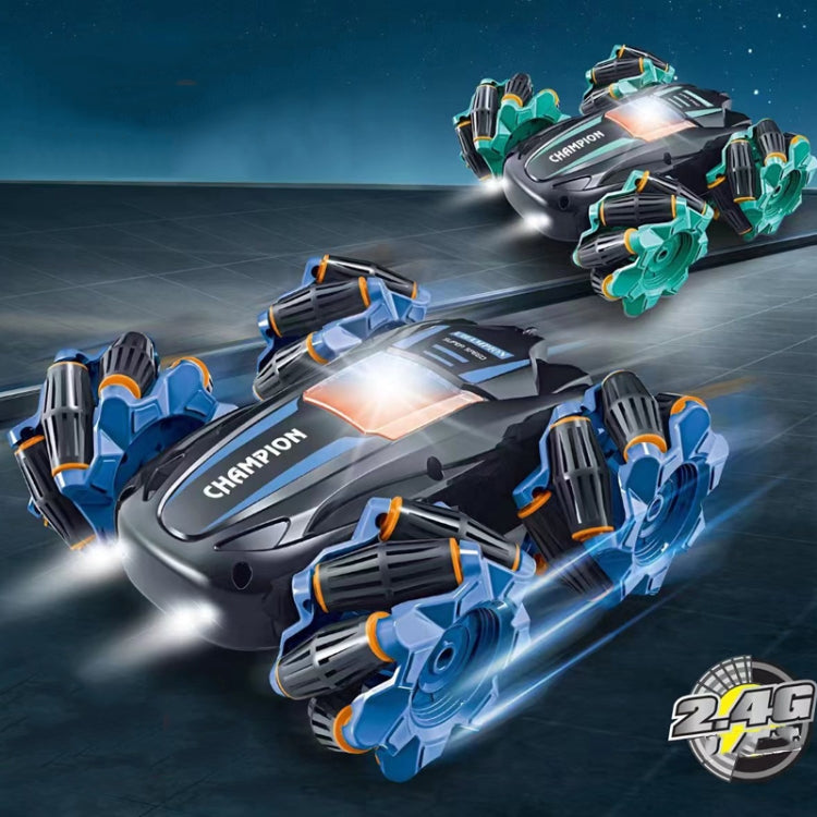 2.4G Stunt RC Car Drift Car Double-sided Racing Tumble Buggy Toy, Style: Single RC Blue Light Wheel - RC Cars by buy2fix | Online Shopping UK | buy2fix