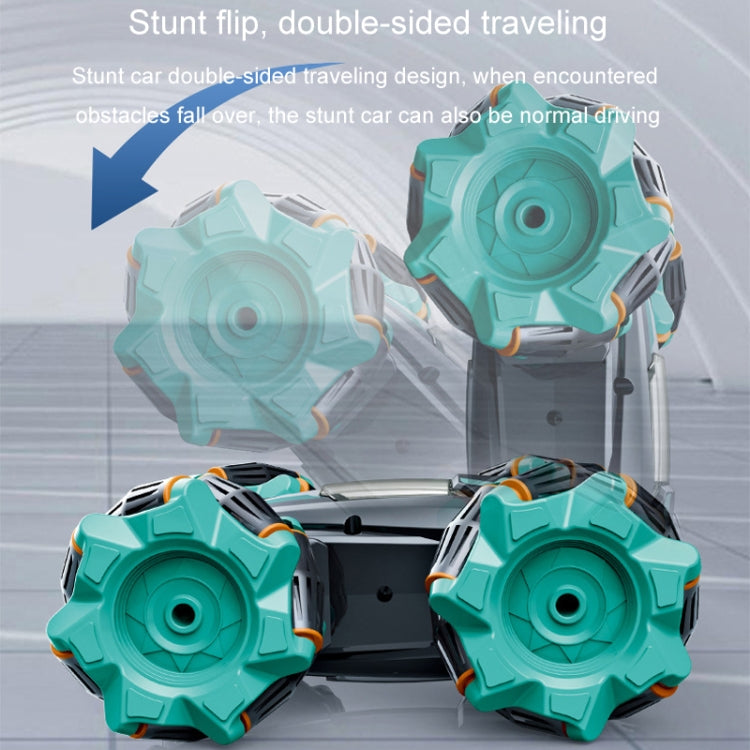 2.4G Stunt RC Car Drift Car Double-sided Racing Tumble Buggy Toy, Style: Dual RC Blue - RC Cars by buy2fix | Online Shopping UK | buy2fix