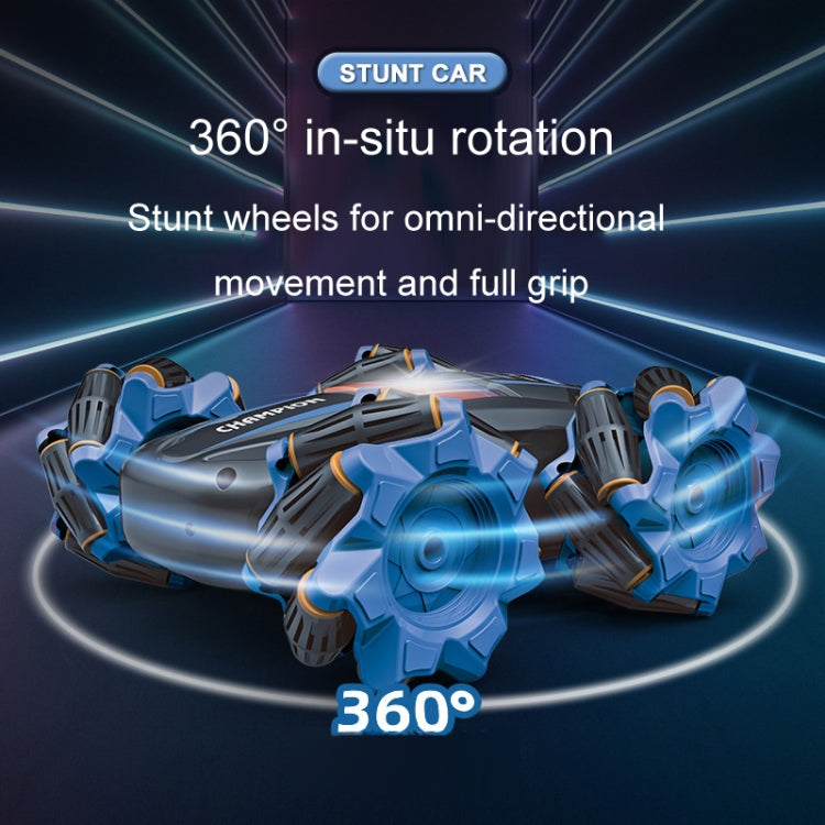 2.4G Stunt RC Car Drift Car Double-sided Racing Tumble Buggy Toy, Style: Dual RC Blue - RC Cars by buy2fix | Online Shopping UK | buy2fix