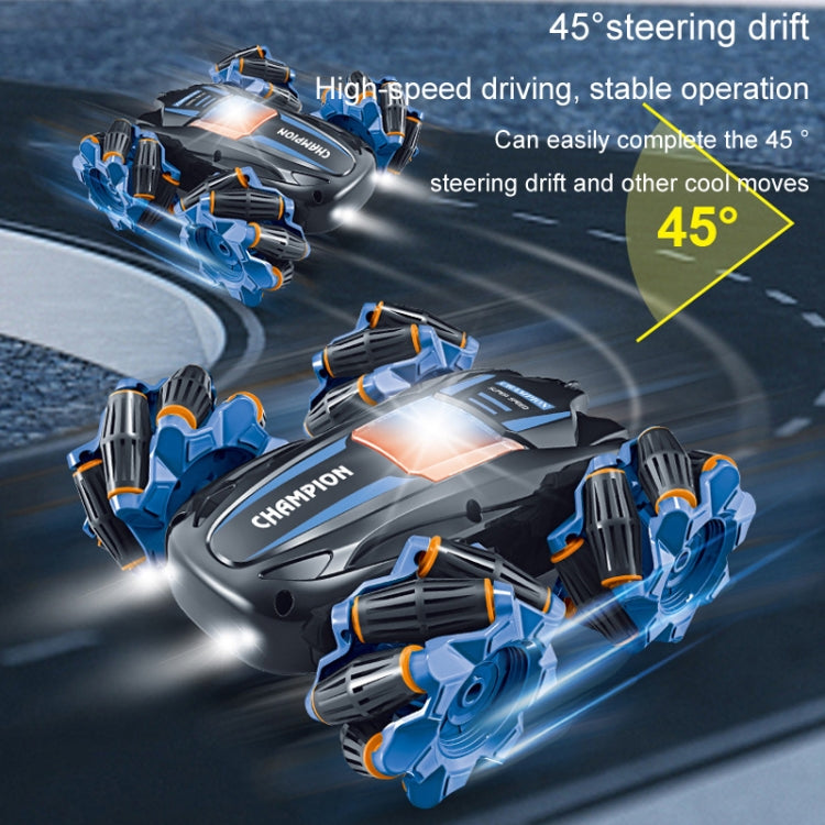 2.4G Stunt RC Car Drift Car Double-sided Racing Tumble Buggy Toy, Style: Single RC Blue Light Wheel - RC Cars by buy2fix | Online Shopping UK | buy2fix