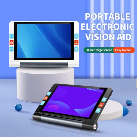 8inch Auto Focus Near And Far HD Electronic Vision Aid Magnifier(Black) by buy2fix