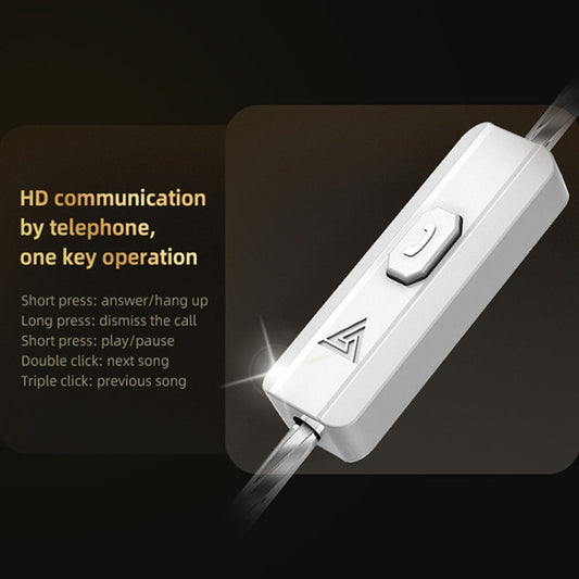 QKZ HBB With Microphone 3.5mm Mobile Phone Earphones Sports In-Ear Pluggable Stage Earphone - In Ear Wired Earphone by QKZ | Online Shopping UK | buy2fix