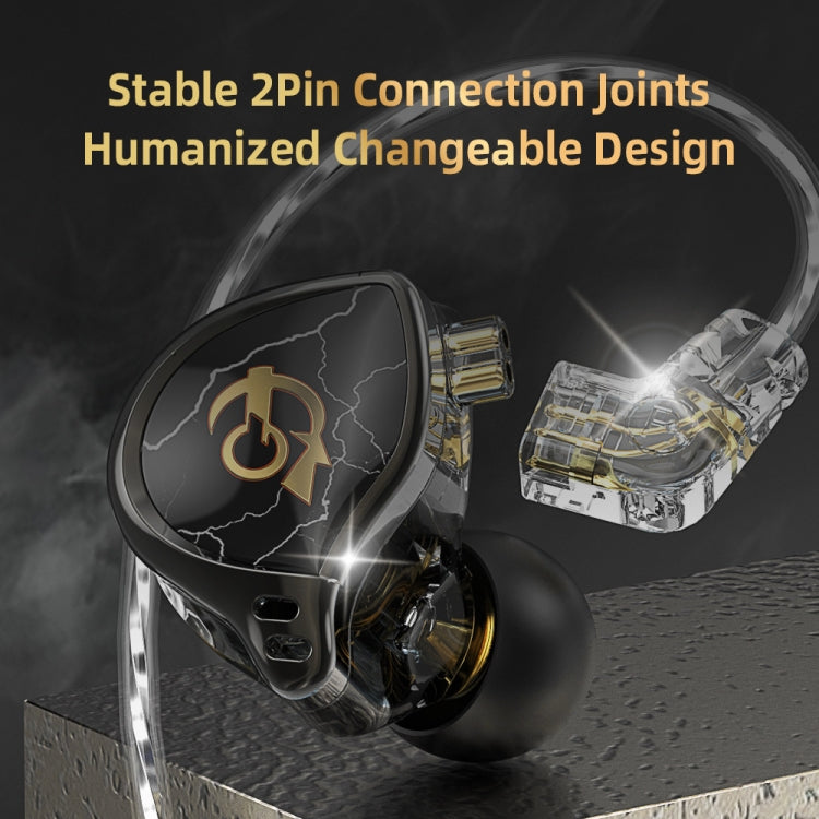 QKZ HBB With Microphone 3.5mm Mobile Phone Earphones Sports In-Ear Pluggable Stage Earphone - In Ear Wired Earphone by QKZ | Online Shopping UK | buy2fix
