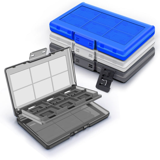 For Nintendo Switch / Switch Oled 12-in-1 Game Card Box Protective Case(Blue) - Holder by buy2fix | Online Shopping UK | buy2fix