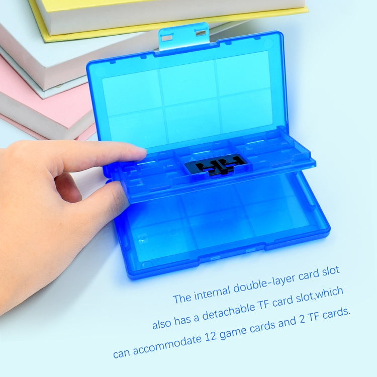For Nintendo Switch / Switch Oled 12-in-1 Game Card Box Protective Case(White) - Holder by buy2fix | Online Shopping UK | buy2fix