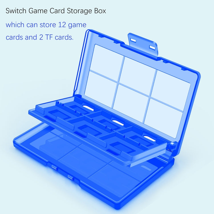 For Nintendo Switch / Switch Oled 12-in-1 Game Card Box Protective Case(White) - Holder by buy2fix | Online Shopping UK | buy2fix