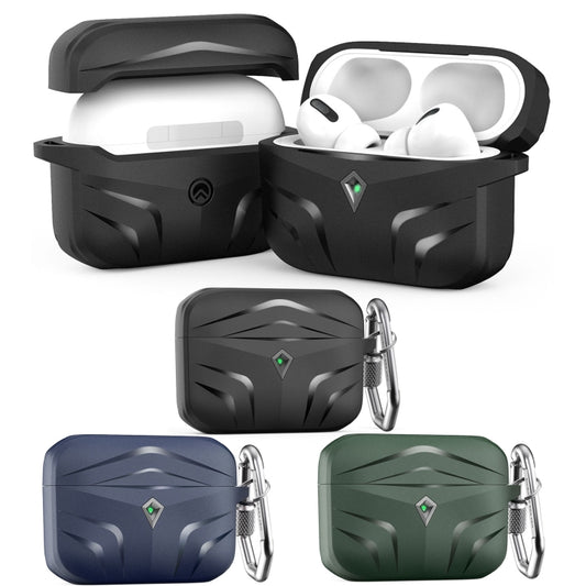 For Airpods Pro 2 AhaStyle PT140 Diamond Edge TPU Split Drop Protection Case, Color: Green - For AirPods Pro 2 by AhaStyle | Online Shopping UK | buy2fix