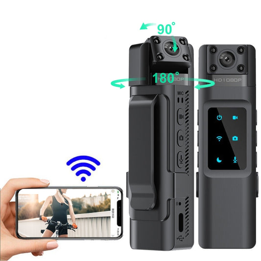 WIFI HD Night Vision Chest-Worn Work Recorder Cycling Camera, Model: L13+32G TF Card+Bracket by buy2fix