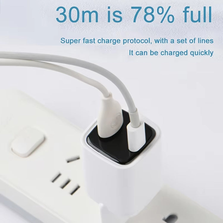 CYKE K02 30W PD+QC3.0 Mobile Phone Digital Display Fast Charger, Plug: EU(Black) - USB Charger by CYKE | Online Shopping UK | buy2fix