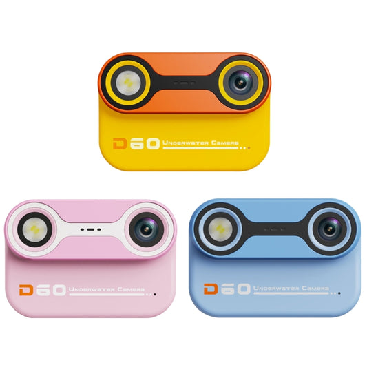 D60 3m Waterproof 2K HD 10X 2.4-inch Outdoor Photo Video Recording Children Mini Camera(Yellow) by buy2fix