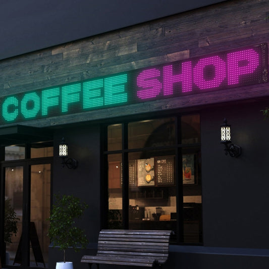 LED Flexible Screen Advertising Large Screen Supports APP Bluetooth Control 52.4 x 7.6 Inch US Plug - Car Monitor by buy2fix | Online Shopping UK | buy2fix