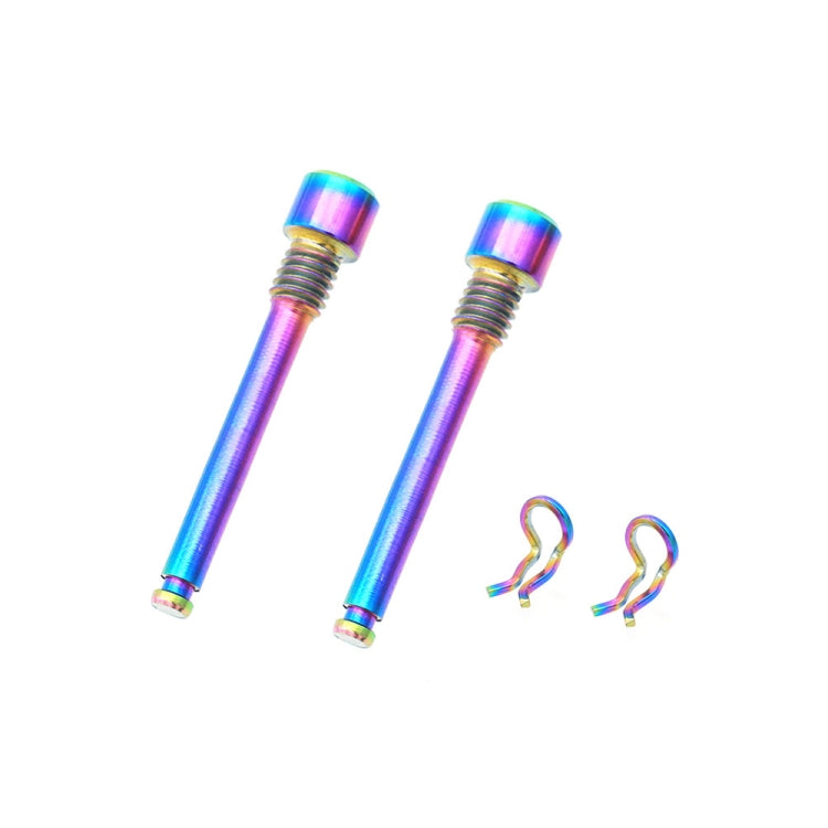 Mountain Road Bicycle Titanium Alloy Clip Pad Latch With Retaining Spring, Color: Pin + Circlip Colorful - Bicycle Brake Parts by buy2fix | Online Shopping UK | buy2fix