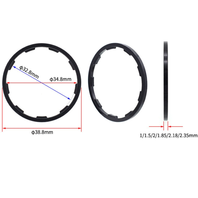 Bicycle Hub Freehub Slotted Flywheel Gasket, Size: 2.35mm - Bicycle Brake Parts by buy2fix | Online Shopping UK | buy2fix