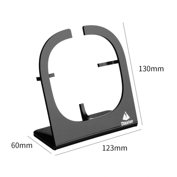 For Bose SoundLink Micro Speaker Txesign Base Acrylic Tilt Desktop Stand(Black) - Speaker Bracket by buy2fix | Online Shopping UK | buy2fix