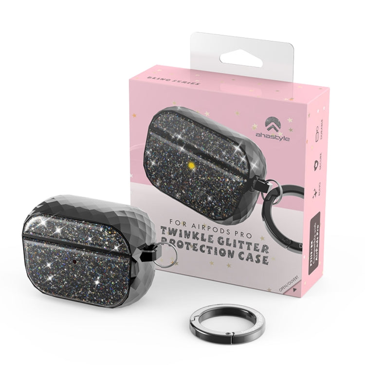 For AirPods Pro AhaStyle PT119 Wireless Earphone Split Hard Shell Protective Case(Gold) - For AirPods Pro by AhaStyle | Online Shopping UK | buy2fix