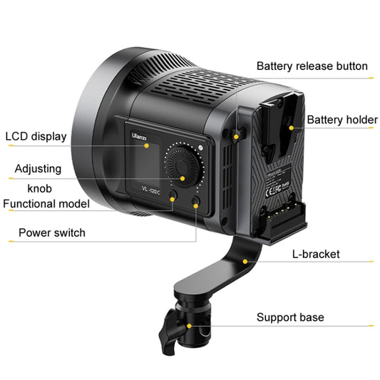 120W Photography Complementary Light Indoor Shooting Video Light, Style: VL-120C RGB - by buy2fix | Online Shopping UK | buy2fix