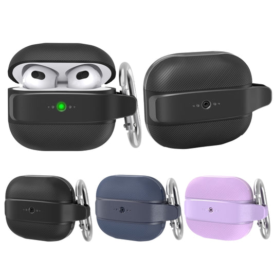 For AirPods 3 AhaStyle PT179 TPU+Silicone Split Protective Case(Purple) - For AirPods 3 by AhaStyle | Online Shopping UK | buy2fix