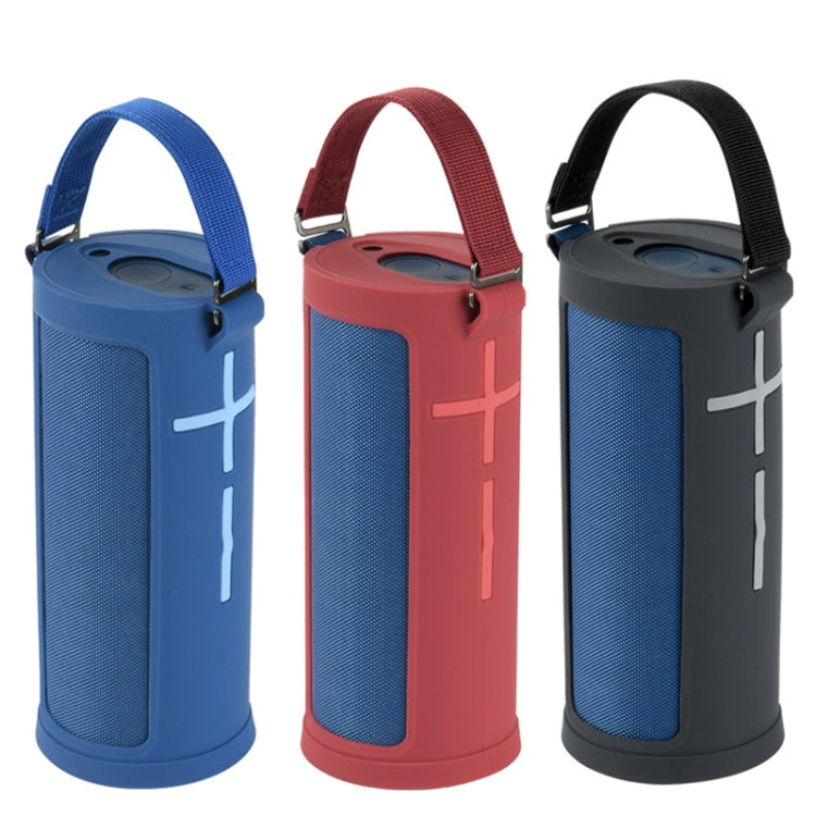 For Ultimate Ears MEGABOOM 3 Speaker Silicone Case with Detachable Shoulder Strap(Red) - Protective Case by buy2fix | Online Shopping UK | buy2fix