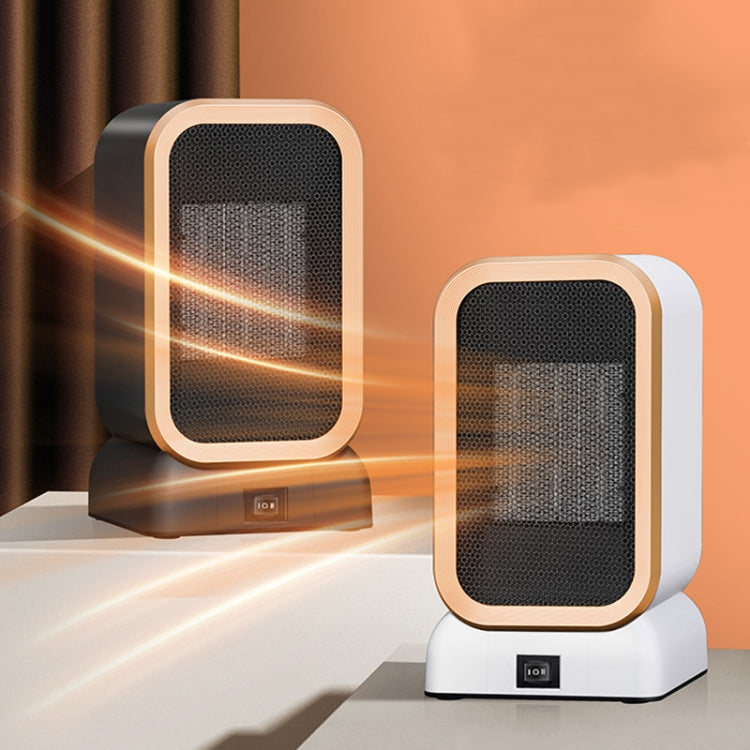 1000W High-power Household Heater Small Desktop Ceramic PTC Heating Heater, Spec: UK Plug(Black) by buy2fix