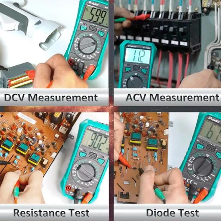 ProsKit MT-1220-C 3-1/2 Burn-Proof Digital Intelligent Multimeter - Current & Voltage Tester by ProsKit | Online Shopping UK | buy2fix