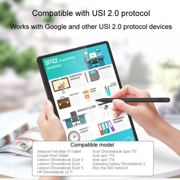 Tablet Stylus Pen USI2.0 Protocol Pen Stylus Anti False Touch(Black) - Stylus Pen by buy2fix | Online Shopping UK | buy2fix