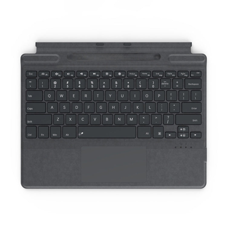 For Microsoft Surface Pro 8 / 9 / 10 / 11 / X Bluetooth Keyboard Magnetic Tablet Wireless Touch Backlit Keyboard With Pen Slot(Gray) - Others Keyboard by buy2fix | Online Shopping UK | buy2fix