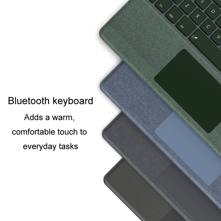 For Microsoft Surface Pro 8 / 9 / X Bluetooth Keyboard Magnetic Tablet Wireless Touch Backlit Keyboard With Pen Slot(Green) - Others Keyboard by buy2fix | Online Shopping UK | buy2fix