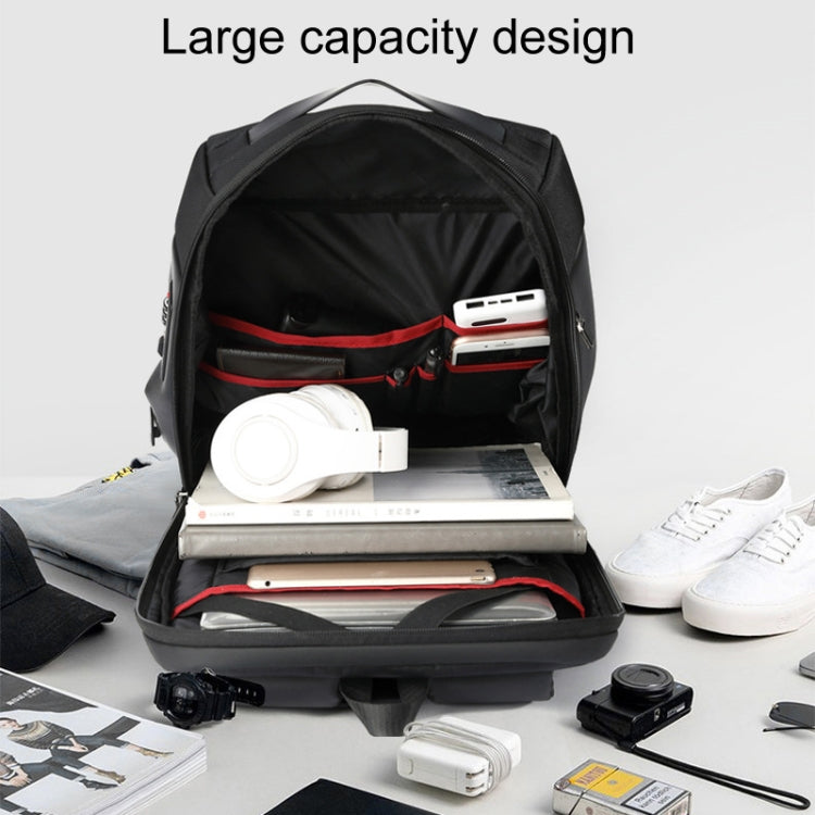 SKV B20453 Men Business Casual Multifunctional Double Shoulder Bag Large Capacity Laptop Backpack(Blue) - Backpack by SKV | Online Shopping UK | buy2fix
