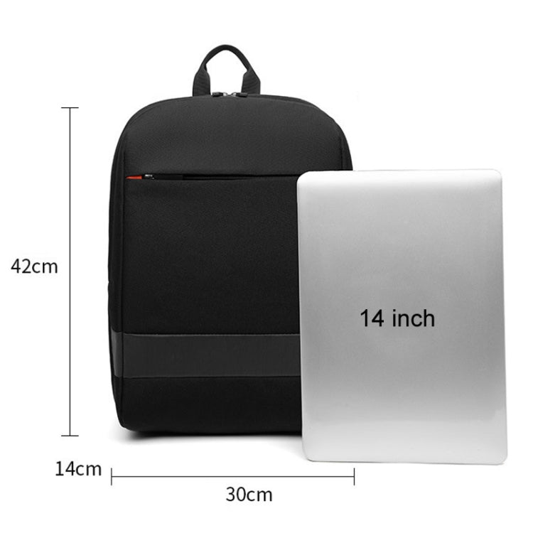 SKV B22016 Men Business Casual Double Shoulder Bag Outdoor Travel Laptop Backpack(Gray Blue) - Backpack by SKV | Online Shopping UK | buy2fix