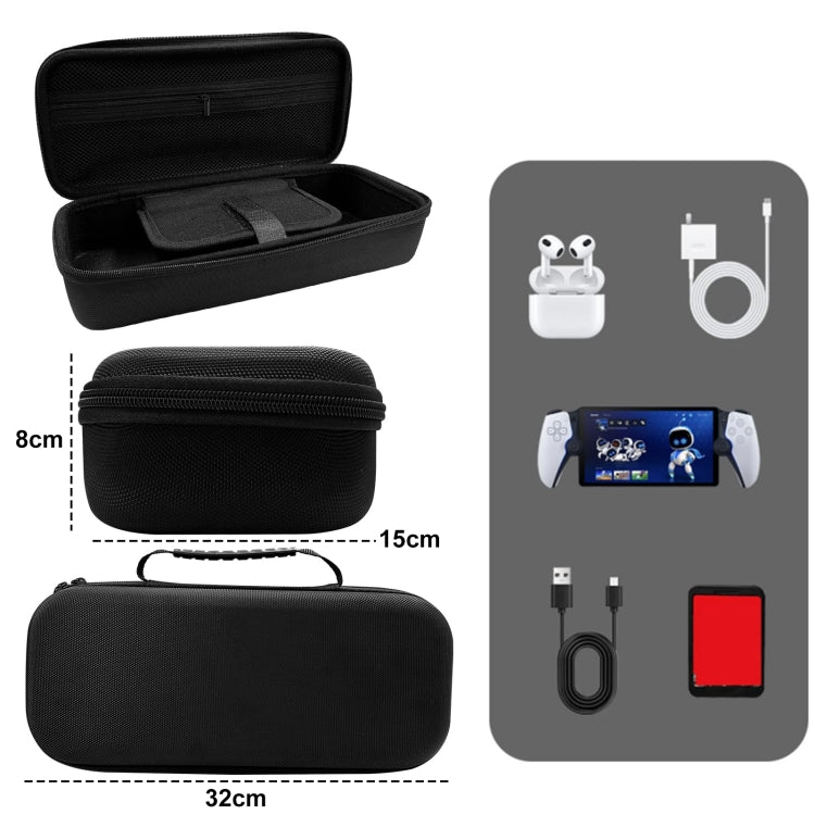 For PS Portal Game Consoles EVA Shockproof Waterproof Storage Bag(Black) - Bags by buy2fix | Online Shopping UK | buy2fix