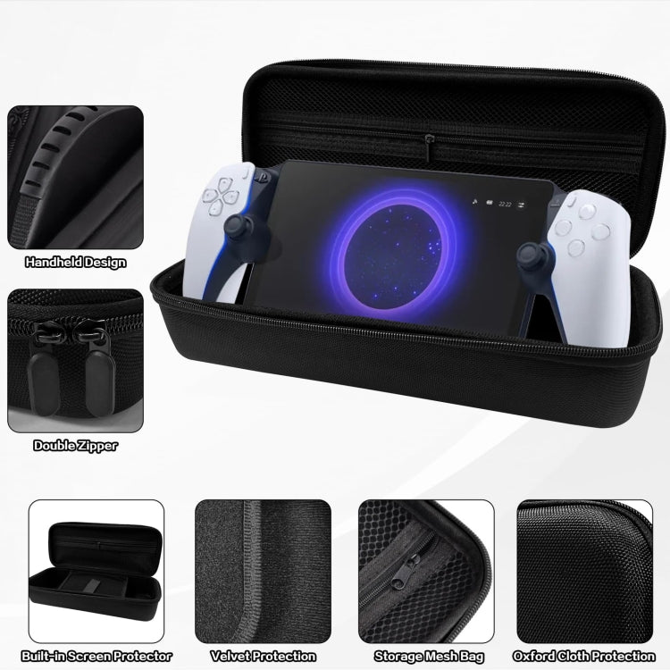 For PS Portal Game Consoles EVA Shockproof Waterproof Storage Bag(Black) - Bags by buy2fix | Online Shopping UK | buy2fix