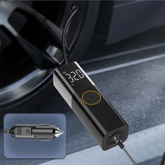 Car Portable Multifunctional Intelligent Digital Display Inflatable Pump(Black) by buy2fix