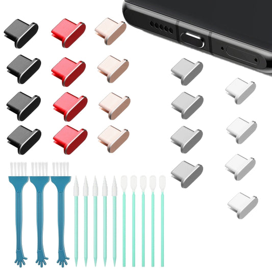 Metal Dust Plug Cleaning Kit For TYPE-C Interface Mobile Phones(Silver) - Anti-dust & Ear Caps by buy2fix | Online Shopping UK | buy2fix
