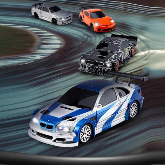 1:43 Full Scale Mini 4WD Drifting Charging Remote Control Car, Color: 4304 Silver GTR - RC Cars by buy2fix | Online Shopping UK | buy2fix
