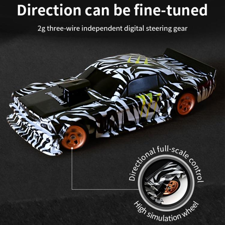 1:43 Full Scale Mini 4WD Drifting Charging Remote Control Car, Color: 4301G Black Mustang With Gyroscope - RC Cars by buy2fix | Online Shopping UK | buy2fix