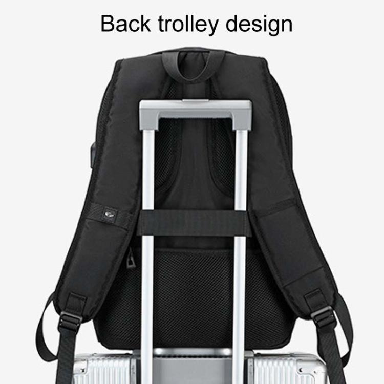 SKV B21071 Large Capacity Student School Bags Leisure Traveling Double Shoulder Laptop Backpack(Silver Gray) - Backpack by SKV | Online Shopping UK | buy2fix
