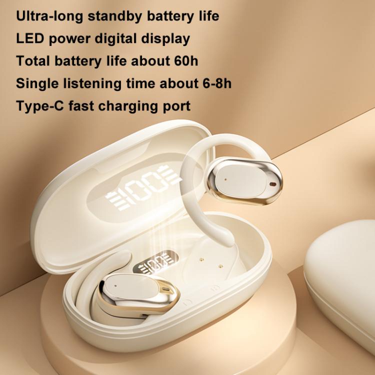 Bone Conduction Wireless Noise Reduction On-Ear Bluetooth Earphones(Skin Color) - Bluetooth Earphone by buy2fix | Online Shopping UK | buy2fix