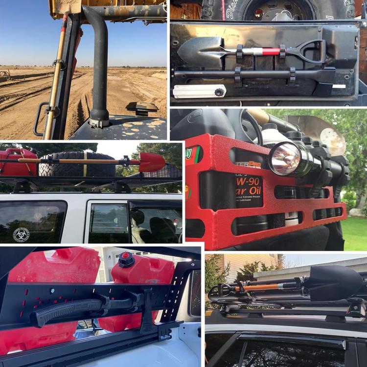 4pcs Quick Installation Clamp Rubber Fixing Buckle For 3-4cm Pipe by buy2fix