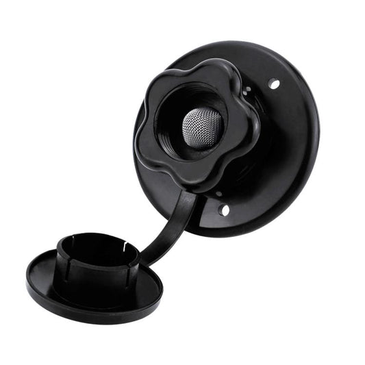 RV Ship Flange Threaded Leak-proof Water Inlet Connector Check Valve, Specifications: Black 1 by buy2fix