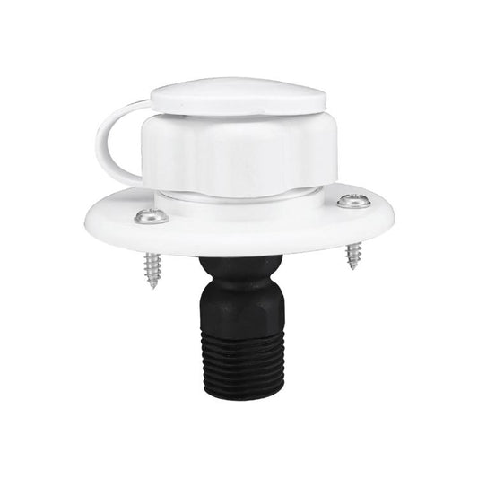 RV Ship Flange Threaded Leak-proof Water Inlet Connector Check Valve, Specifications: White 3 by buy2fix