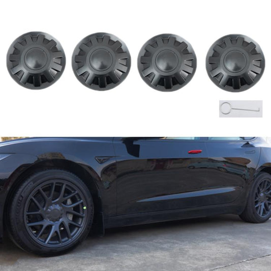 For Tesla 2024+ Model 3 Highland 18-Inch Wheel Center Protection Cover(Spray Paint Without LOGO) by buy2fix