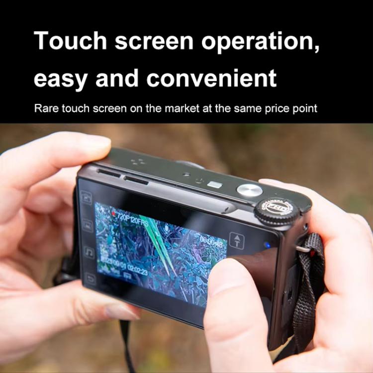 4K HD Touch Screen Digital Micro SLR Camera MP3 DSLR Camcorder 64MP Anti-Shake Vlogging Video Camera(Black) - Video Cameras by buy2fix | Online Shopping UK | buy2fix