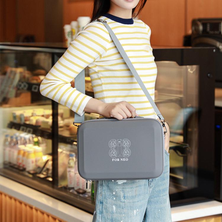 For DJI Neo Fly More Combo BKANO Storage Bag Hard Shell Shoulder Bag(Black) - Cases & Bags by BKANO | Online Shopping UK | buy2fix