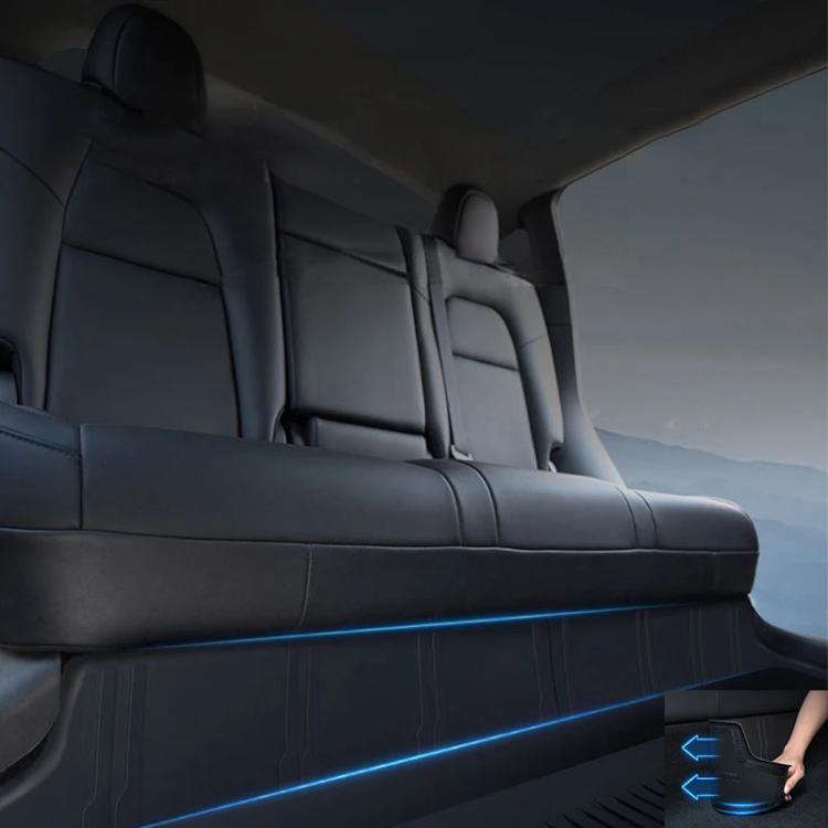 For Tesla Model Y Rear Seat One-Piece Full-Cover Anti-Kick Pads Guard Pad Decoration(4pcs /Set) by buy2fix