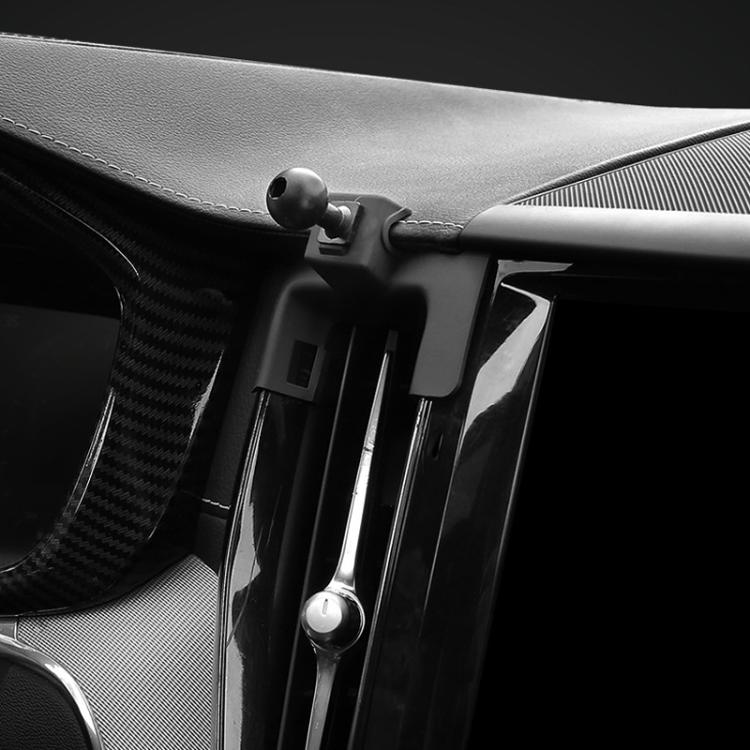 For Volvo Left Driving Car-Mounted Special Mobile Phone Navigation Bracket Base, Model: 16-23 S90 With Glue/V90 by buy2fix